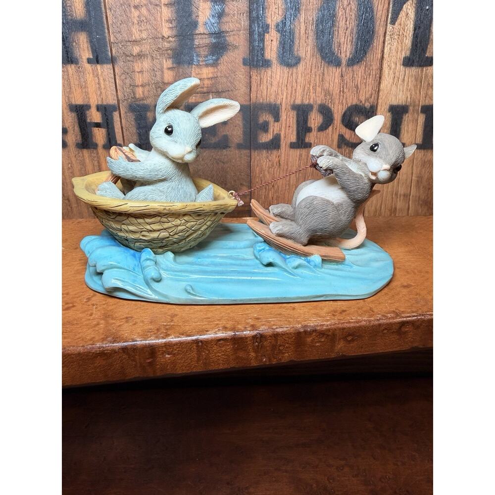 Charming Tails A Day At The Lake #83/803 Figurine Fitz & Floyd